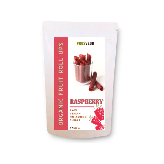 Raw Organic Raspberry Roll-Ups